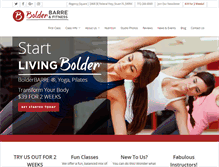 Tablet Screenshot of bolderbarre.com
